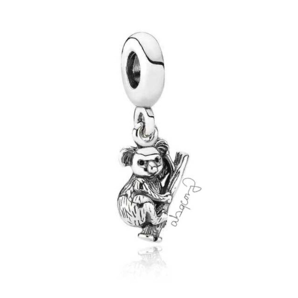 Pandora 791085 Sterling Silver Koala Bear Dangle Charm - RARE